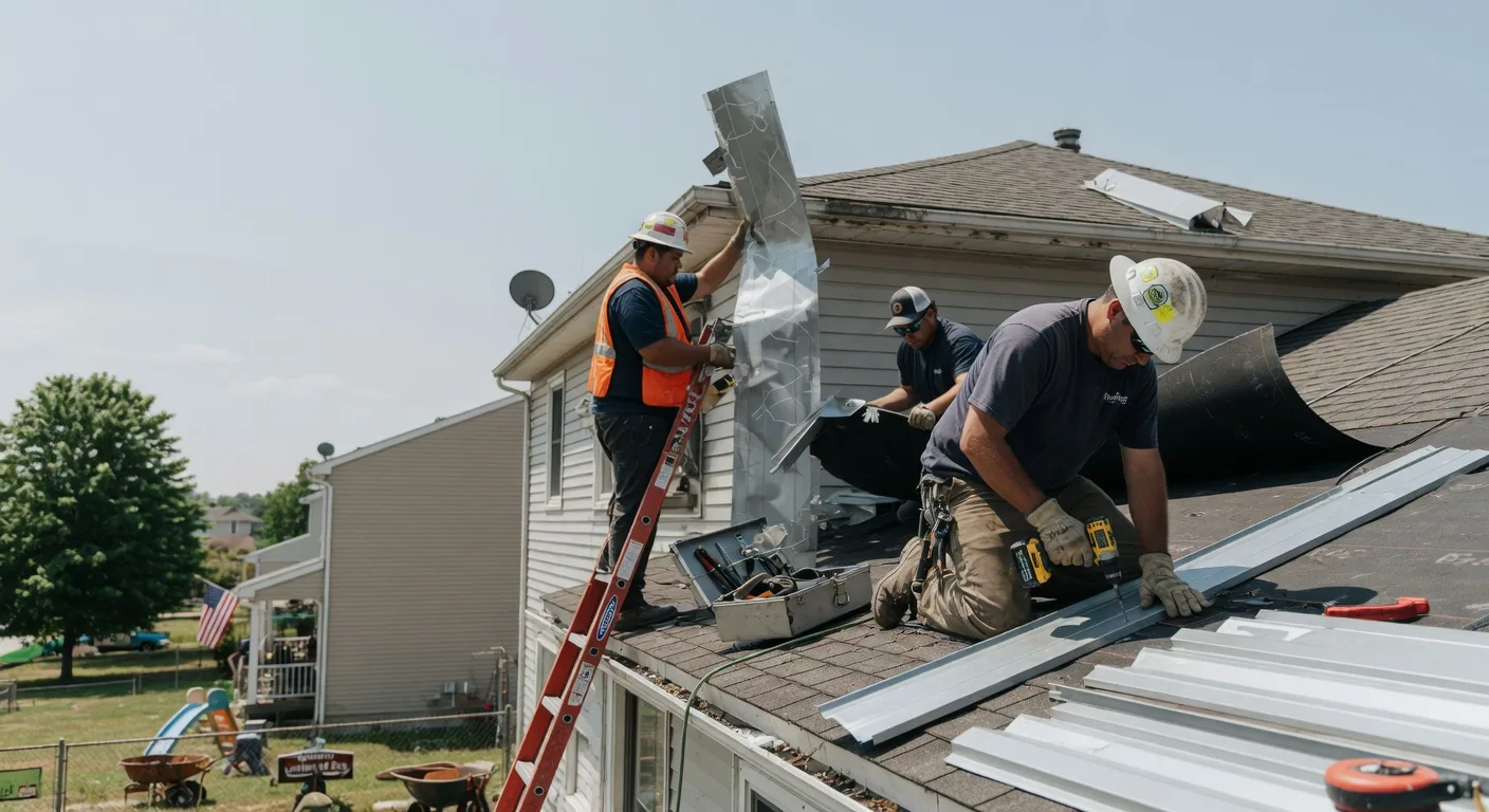 Storm Damage Metal Roof Repair in Palmersville, TN